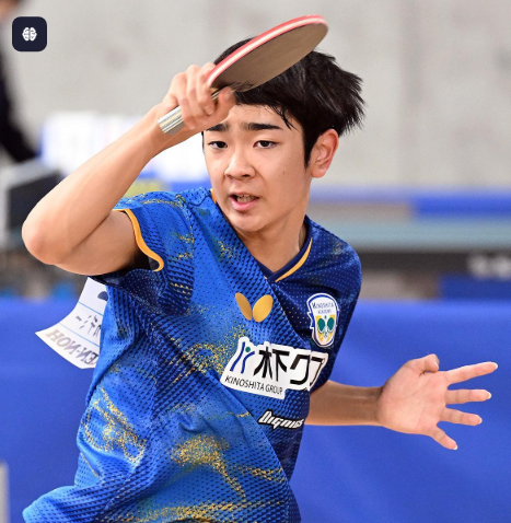 川上流星選手・卓球
